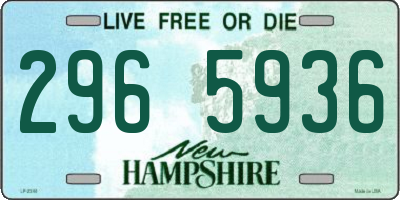 NH license plate 2965936
