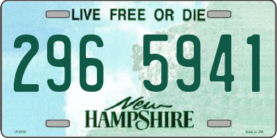 NH license plate 2965941