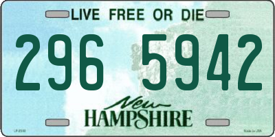 NH license plate 2965942