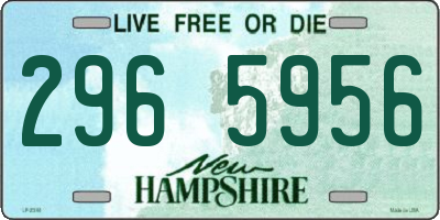 NH license plate 2965956