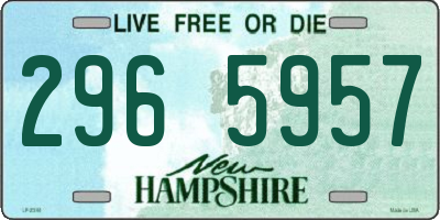 NH license plate 2965957