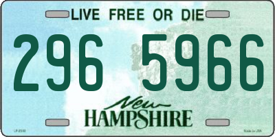 NH license plate 2965966