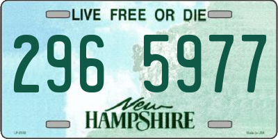 NH license plate 2965977