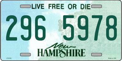 NH license plate 2965978