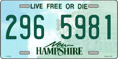 NH license plate 2965981