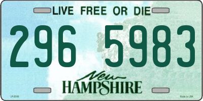 NH license plate 2965983