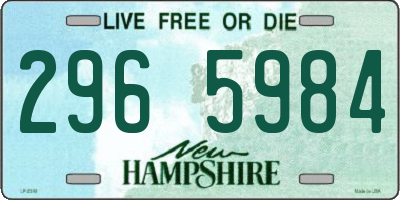 NH license plate 2965984