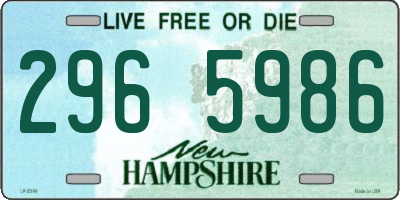 NH license plate 2965986
