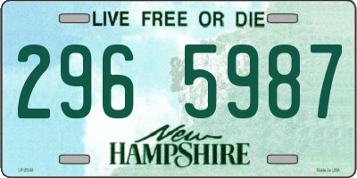 NH license plate 2965987