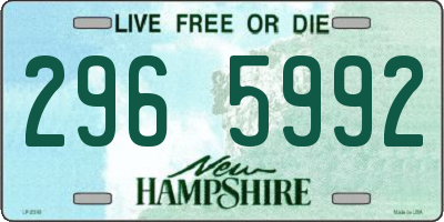 NH license plate 2965992