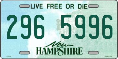 NH license plate 2965996