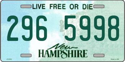 NH license plate 2965998