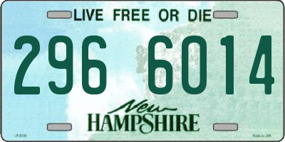 NH license plate 2966014
