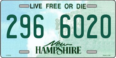 NH license plate 2966020