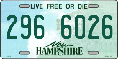 NH license plate 2966026