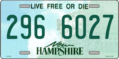 NH license plate 2966027
