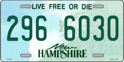NH license plate 2966030