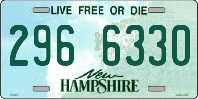 NH license plate 2966330