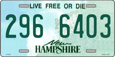 NH license plate 2966403