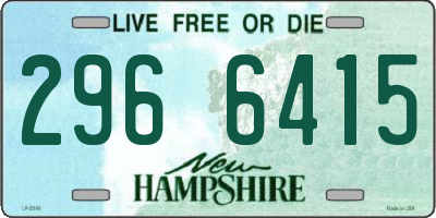 NH license plate 2966415