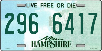 NH license plate 2966417