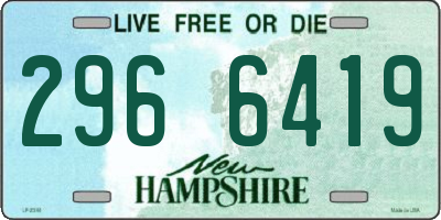 NH license plate 2966419