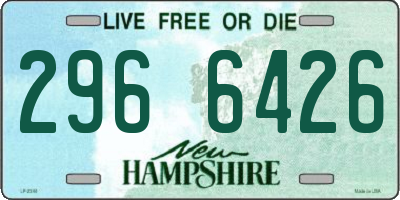 NH license plate 2966426