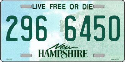 NH license plate 2966450