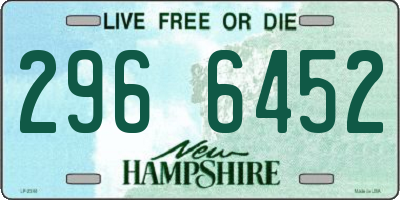 NH license plate 2966452