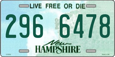 NH license plate 2966478