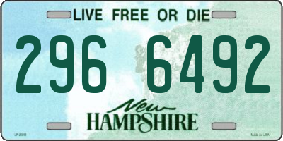 NH license plate 2966492