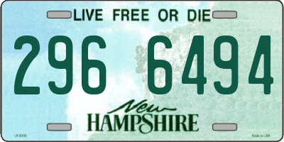 NH license plate 2966494