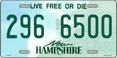 NH license plate 2966500