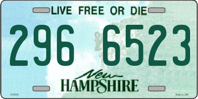 NH license plate 2966523