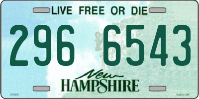 NH license plate 2966543