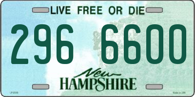 NH license plate 2966600