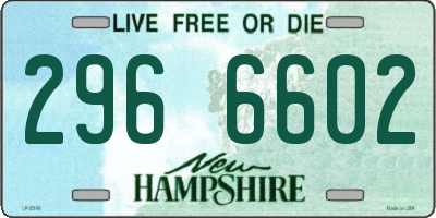 NH license plate 2966602