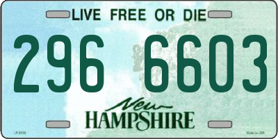 NH license plate 2966603