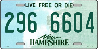 NH license plate 2966604