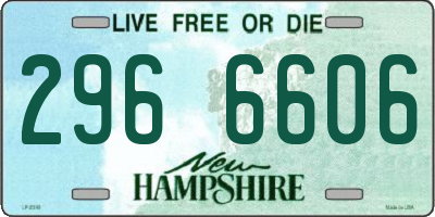 NH license plate 2966606