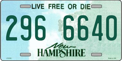 NH license plate 2966640