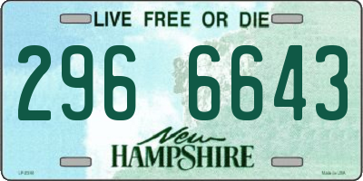 NH license plate 2966643