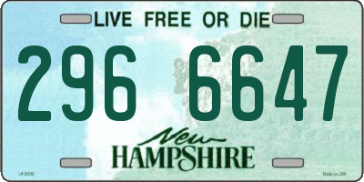 NH license plate 2966647