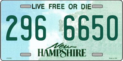 NH license plate 2966650