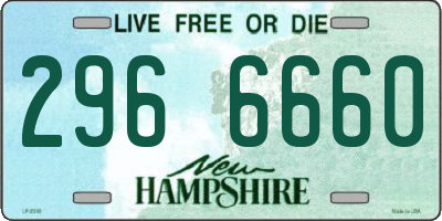 NH license plate 2966660