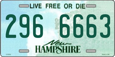 NH license plate 2966663