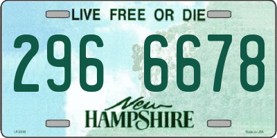 NH license plate 2966678