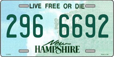 NH license plate 2966692