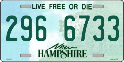 NH license plate 2966733
