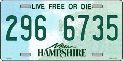 NH license plate 2966735